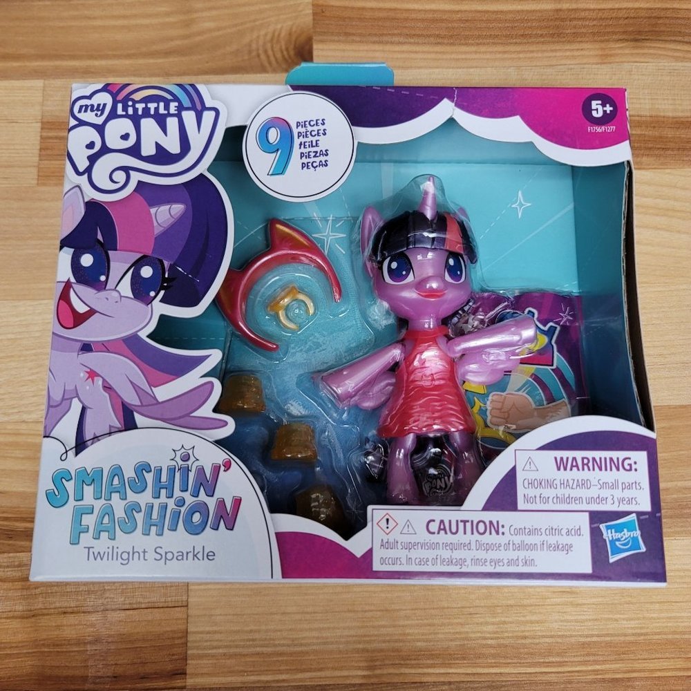 My Little Pony Smashin Fashion Twilight Sparkle 9 Pc Styling Horse Kids Toy